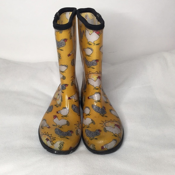 sloggers chicken rain boots